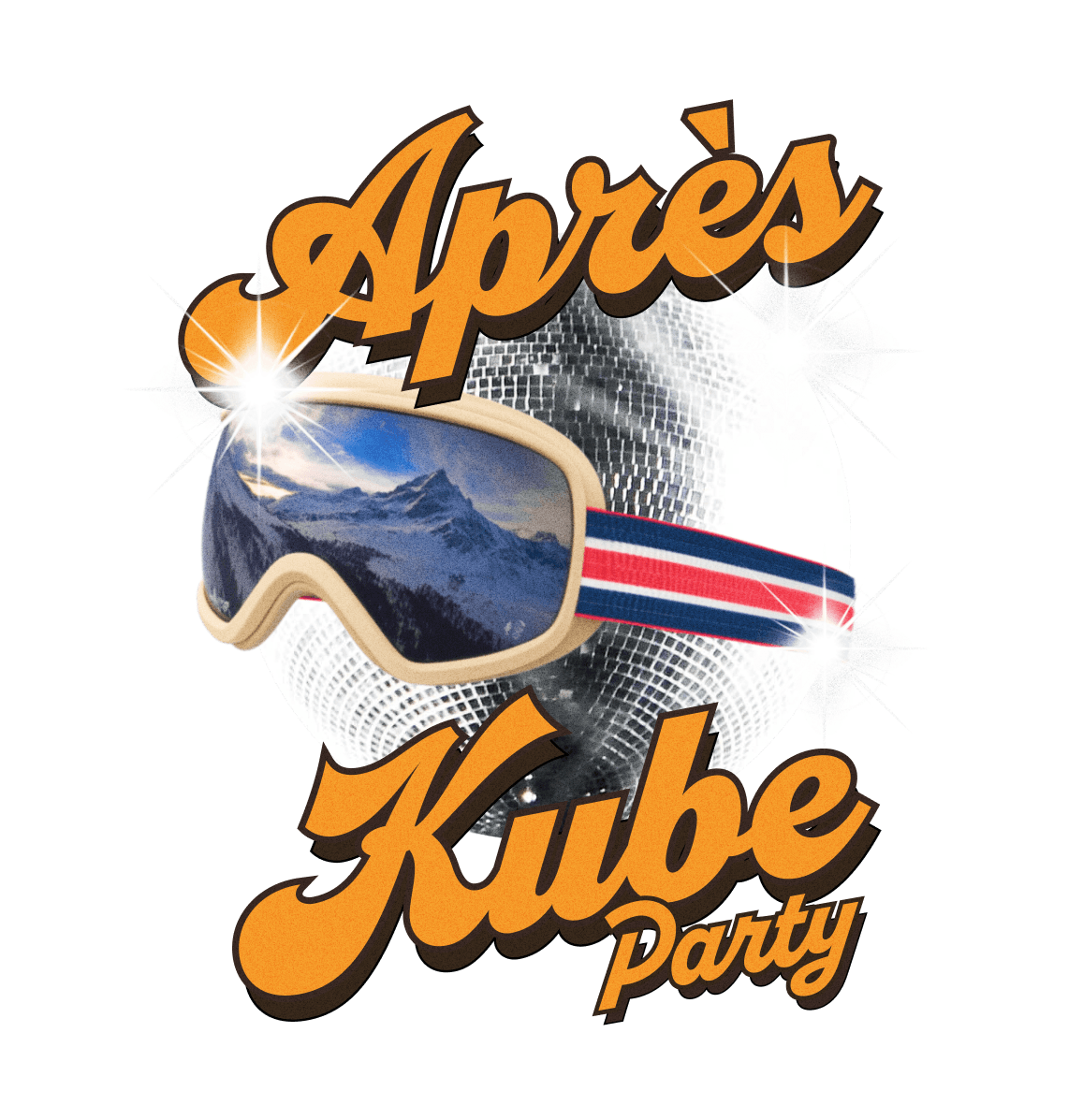 The ApresKube Party logo.